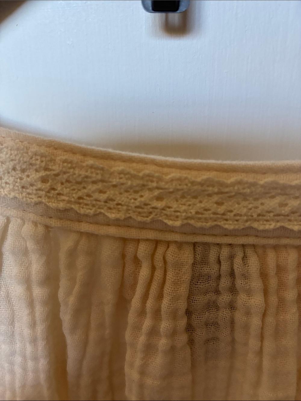 Universal Thread Cotton Gauze Blouse Cream Large NWOT - Picture 7 of 7